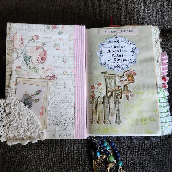 "More Than Happy" Junk Journal, 9in x 6in x 2.5in, 158pages - Picture 3 of 15